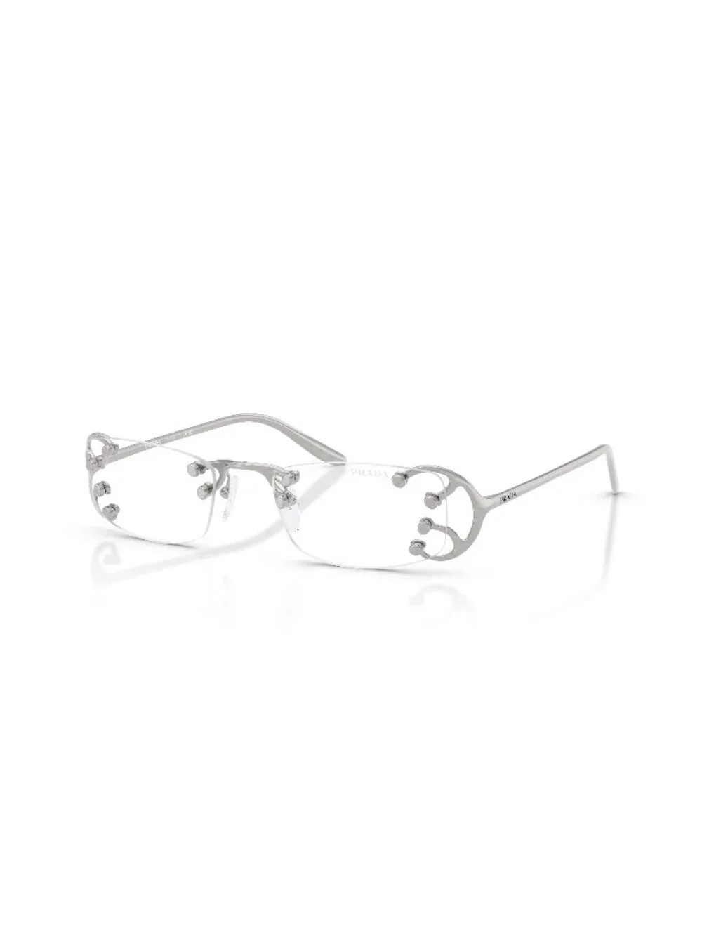 New Prada Women's Sunglasses Metal Frame PR C57S 28H08N 52